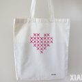 Stitch my heart tote bag