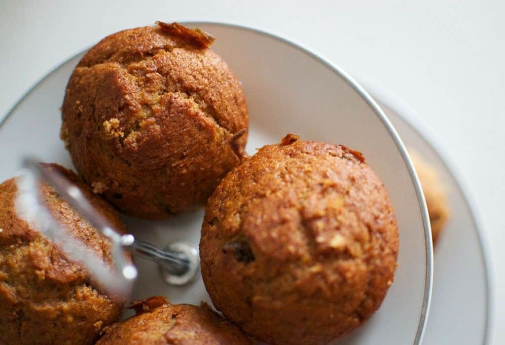 Muffins veganos de plátano