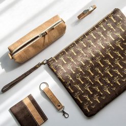 estuche cremallera porta lapices corcho