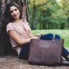 bolso tote vegano de corcho marron modelo 1