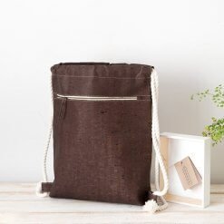 mochila vegana corcho marron
