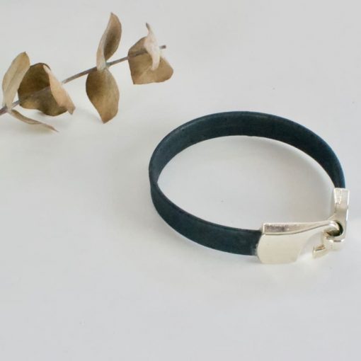 blue-unisex-cork bracelet-1